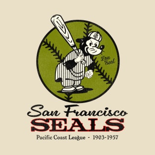 Defunct San Francisco Seals PCL Baseball T-Shirt