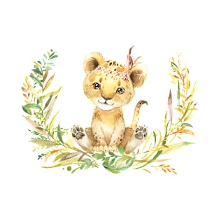 Watercolor Baby Tiger T-Shirt