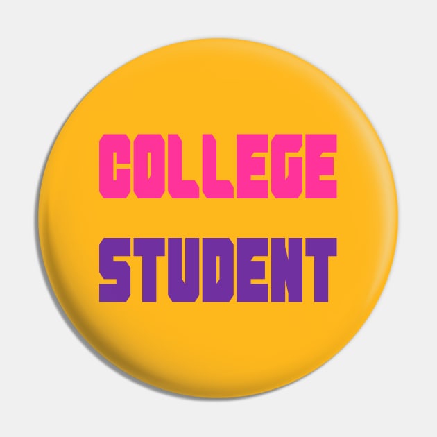 College Student Pin by yayor