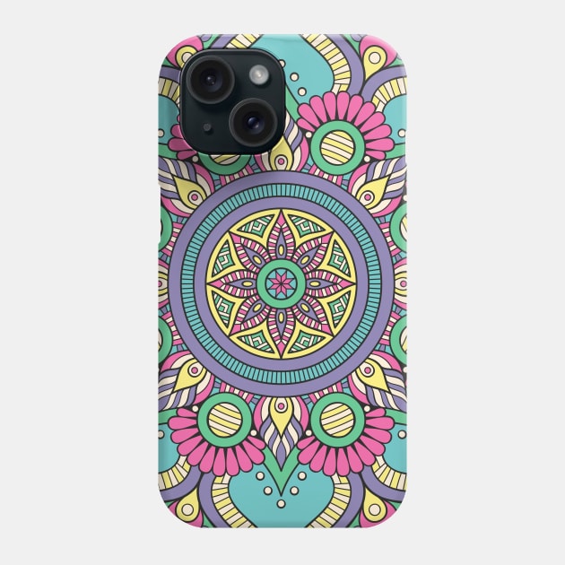 mandala-design, mandala-art, geometric, abstract, mandala and spirituality, colorful, rainbow, mandala pattern, mandala flower patterns, Flower Mandala ,Spirituality Phone Case by Utopia Shop