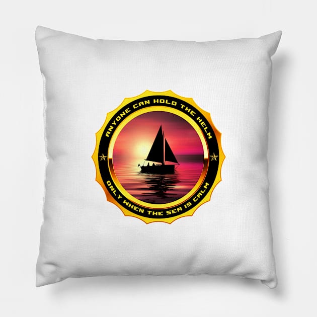 Sea Boat Pillow by Insignis