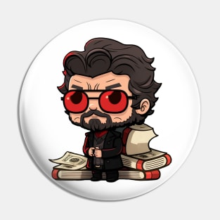 El Professor Money Heist Chibi Pin