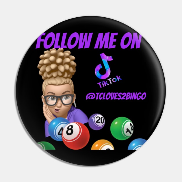 Follow Me Pin by TC/LBM BINGO