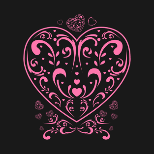 Ornamental Valentine's Day Heart T-Shirt