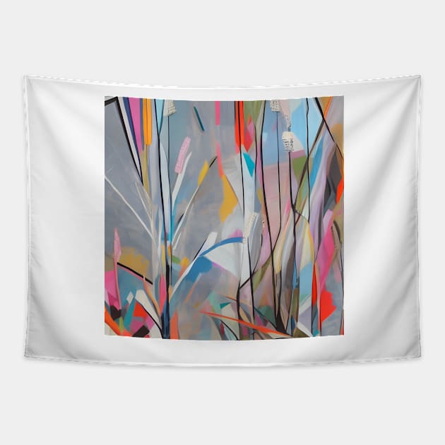 Wild Grass Abstract Tapestry by DANAROPER