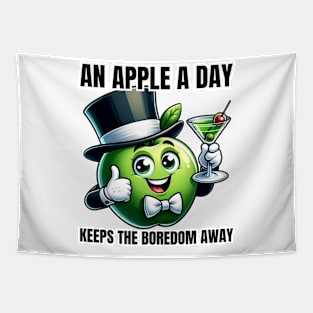 Elegant Apple Martini - An Apple A Day Keeps the Boredom Away Tee Tapestry