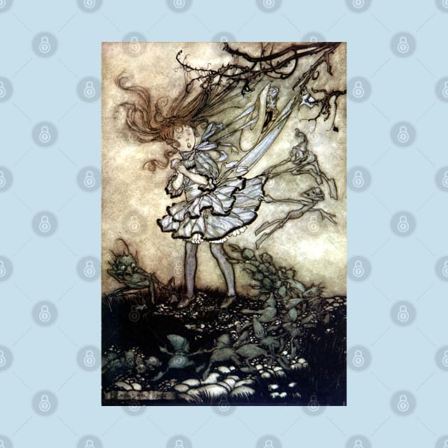 Mischievous Fairies - Peter Pan in Kensington Gardens - Arthur Rackham by forgottenbeauty