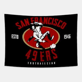 vintage san francisco 49ers retro Tapestry