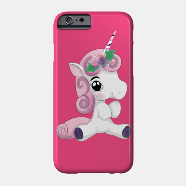 Cute Baby Unicorn Drawing Cute Baby Unicorn Drawing Phone Case