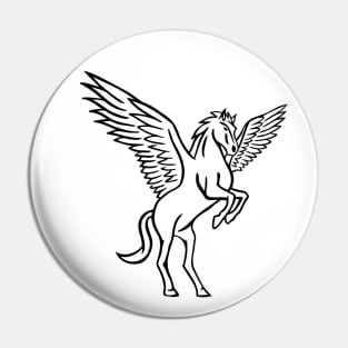 Pegasus Line Drawing Pin