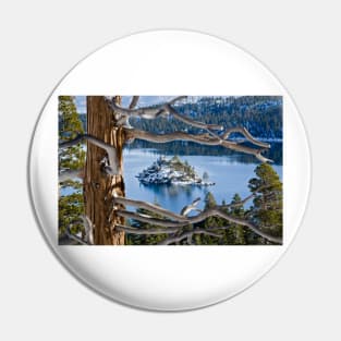 Window to Emerald Bay Pin