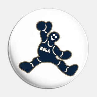 Jumping New Orleans Pelicans Gingerbread Man Pin