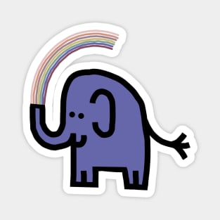 Very Peri Periwinkle Blue Chonk Elephant Rainbow Color of the Year 2022 Magnet