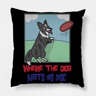 Where The Dog Meets His Disc Pillow