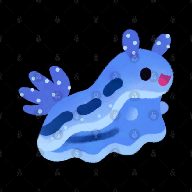 Blue nudibranch by pikaole