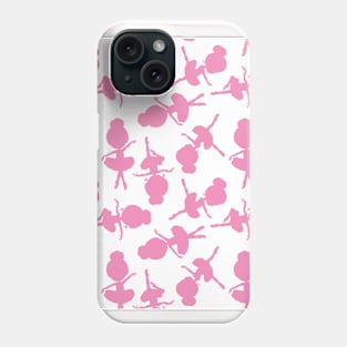 Ballet Neck Gaiter Pink and White Ballerina Neck Gator Phone Case