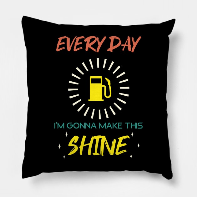 Funny Gas Price Hike Humor 03 Pillow by HCreatives