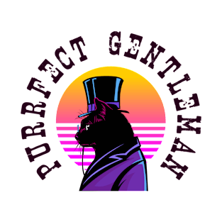 Elegant Cat - Purrfect Gentleman T-Shirt