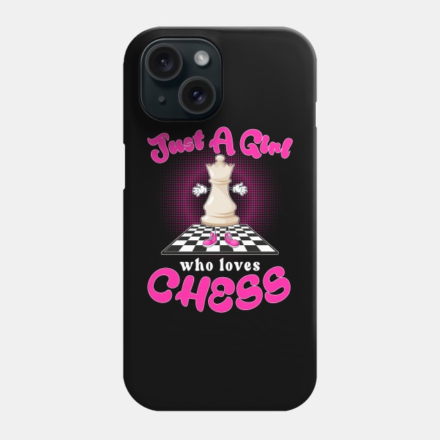 Just A Girl Who Loves Chess Phone Case by NatalitaJK