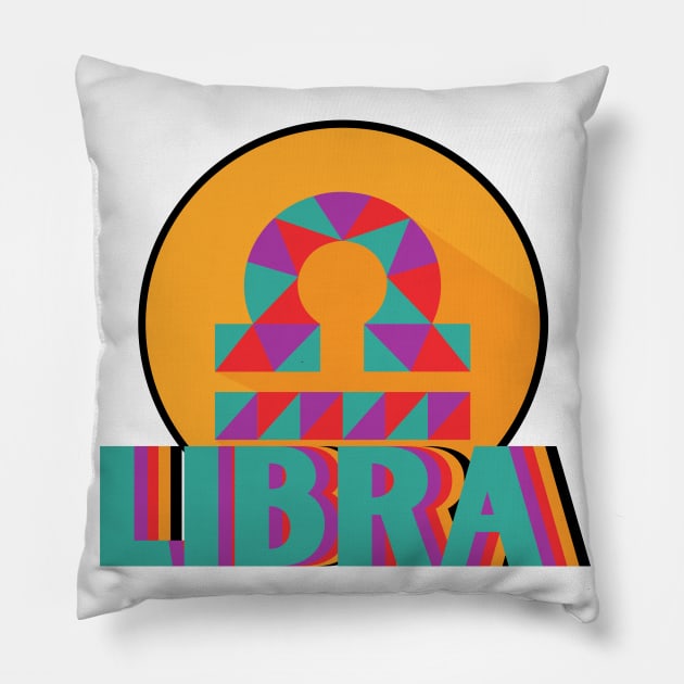 Libra Zodiac Design Pillow by Zodiac World