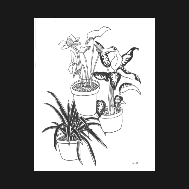 Houseplants Trio by sadnettles