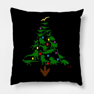 Jurassic Christmas Pillow