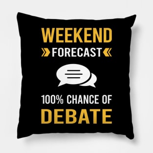 Weekend Forecast Debate Pillow