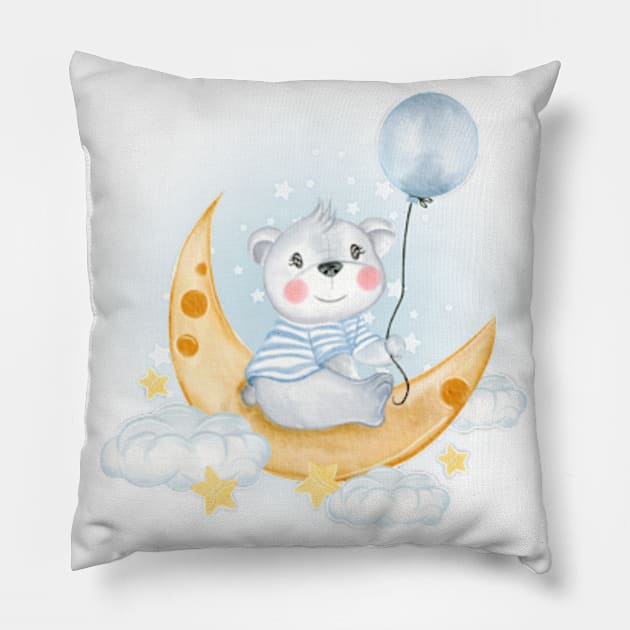 Bear Cute Pillow by Hashop