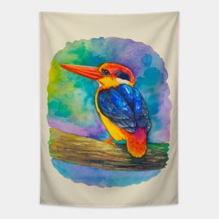 The watercolor bird Tapestry