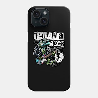 Iguana Rock Lizard Rockstar Phone Case