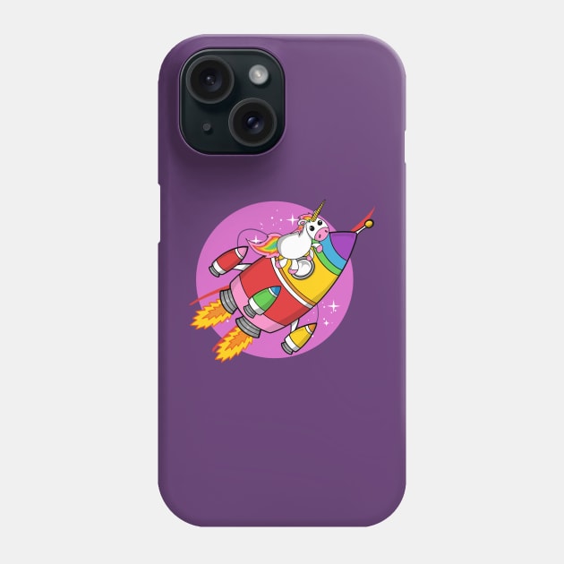 Uni to The Moon Phone Case by rickyrickbob