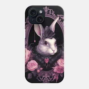 White Gothic Rabbit Phone Case