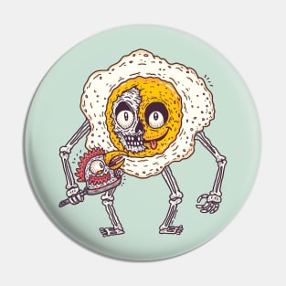 Scary Sunny Side Up Pin