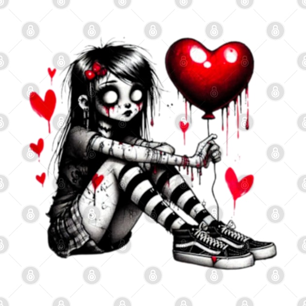 Goth girl heart by Hadderstyle