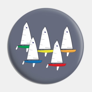 OK Dinghy Sailboats Racing Pin