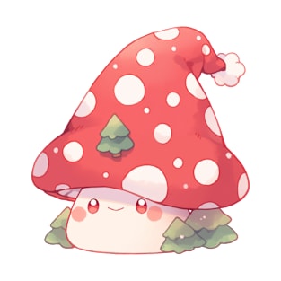 Kawaii Christmas Mushroom T-Shirt