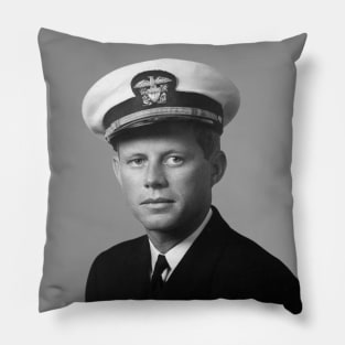 Lt. John F. Kennedy Naval Portrait Pillow