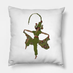 Art Nouveau Asparagus Hat Pillow