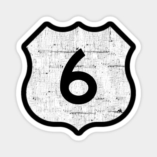 Route 6 -- Vintage Look Design Magnet