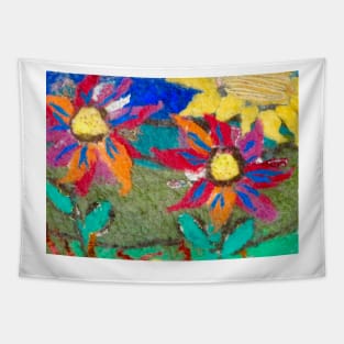 Wool Flowers Tapestry