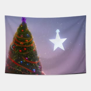 Christmas Tree and Star Tapestry