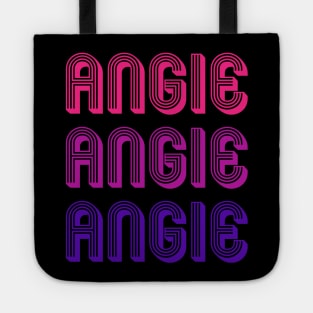 Angie - Retro Minimal Line Pattern Tote