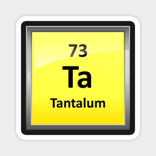 Tantalum Periodic Table Element Symbol Magnet