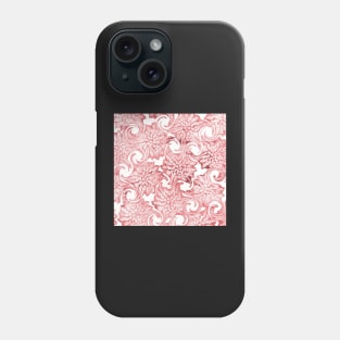 Pink Floral Fancy Swirls Phone Case