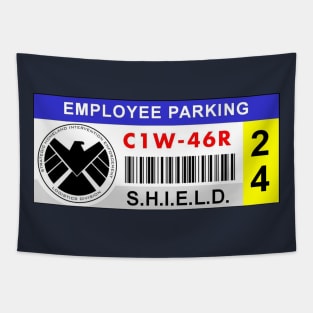 Super-Secret Organization Parking Permit Tapestry