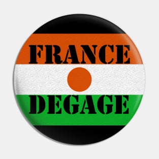 Niger - France Degage Pin