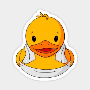 Spa Day Rubber Duck Magnet