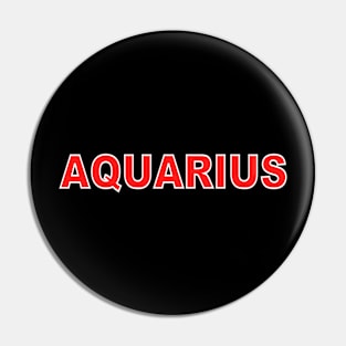 Aquarius zodiac sign T-shirt Pin