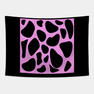 Dalmatian dog spots on a bright pink background Tapestry