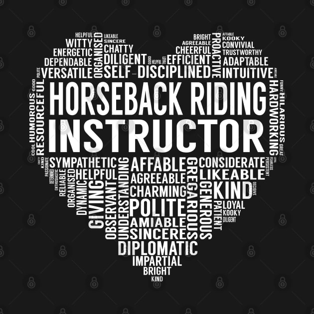 Horseback Riding Instructor Heart by LotusTee